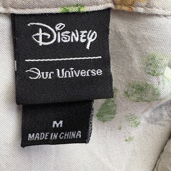 Her Universe Disney Lady and the Tramp Safari Tie Front Button Shirt Womens Sz M - Picture 4 of 5